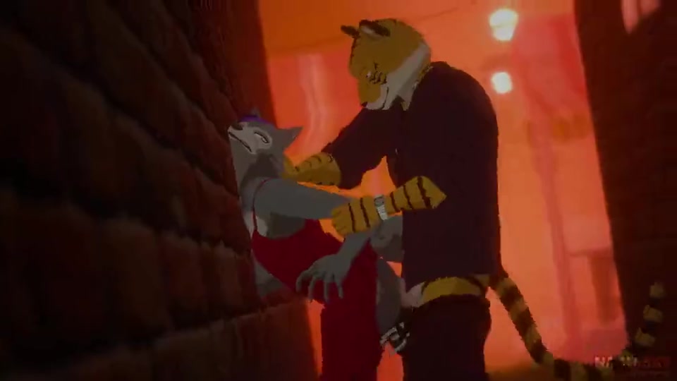 被狮子摁在墙上操